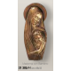 VIERGE ET L'ENFANT BRONZE A PLAQUER