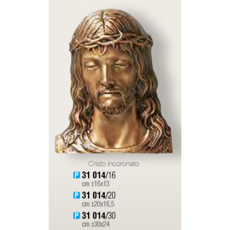 TÊTE DE CHRIST BRONZE à plaquer