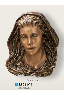 TÊTE DE VIERGE BRONZE à plaquer