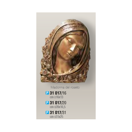 TÊTE DE VIERGE BRONZE à plaquer