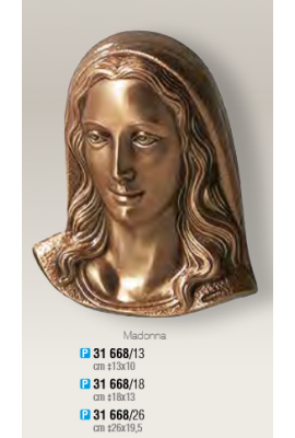 TÊTE DE VIERGE BRONZE à plaquer