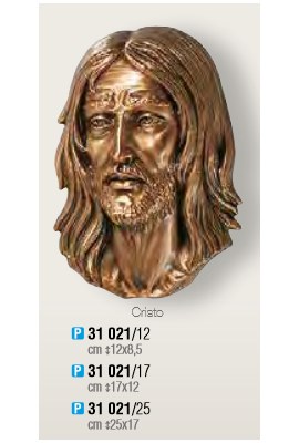 TÊTE DE CHRIST BRONZE à plaquer