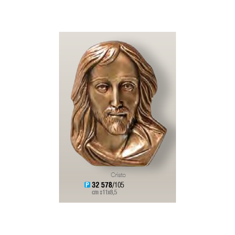 TÊTE DE CHRIST BRONZE à plaquer