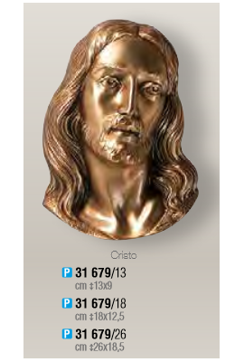 TÊTE DE CHRIST BRONZE à plaquer