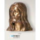 TÊTE DE CHRIST BRONZE à plaquer