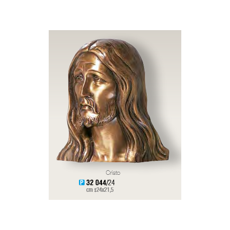 TÊTE DE CHRIST BRONZE à plaquer