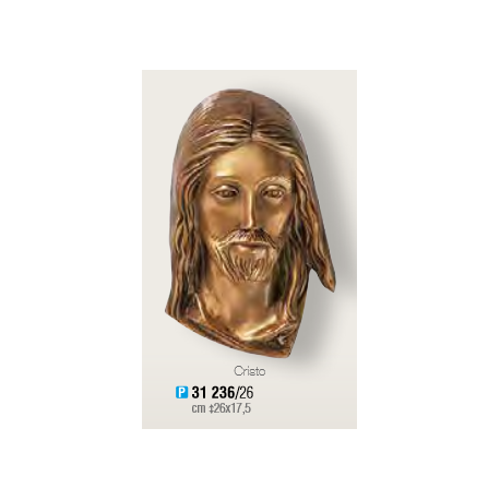 TÊTE DE CHRIST BRONZE à plaquer